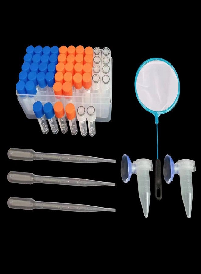Saricho Brine Shrimp Egg Dispense Storage Kit with 50 Egg Collection Bottles, Holder, 3 Aquarium Feeders, 2 Automatic Feeding Bottles, Collecting Net - Image 1